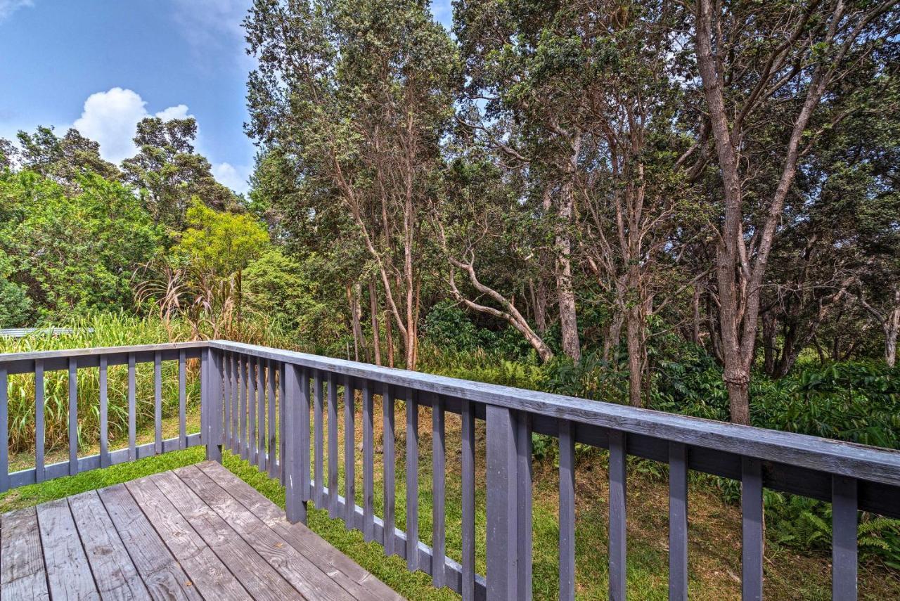 Peaceful Abode With Deck, 13 Mi To Black Sand Beach! Naalehu Kültér fotó